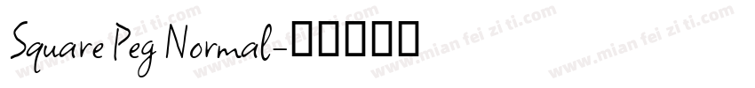 Square Peg Normal字体转换